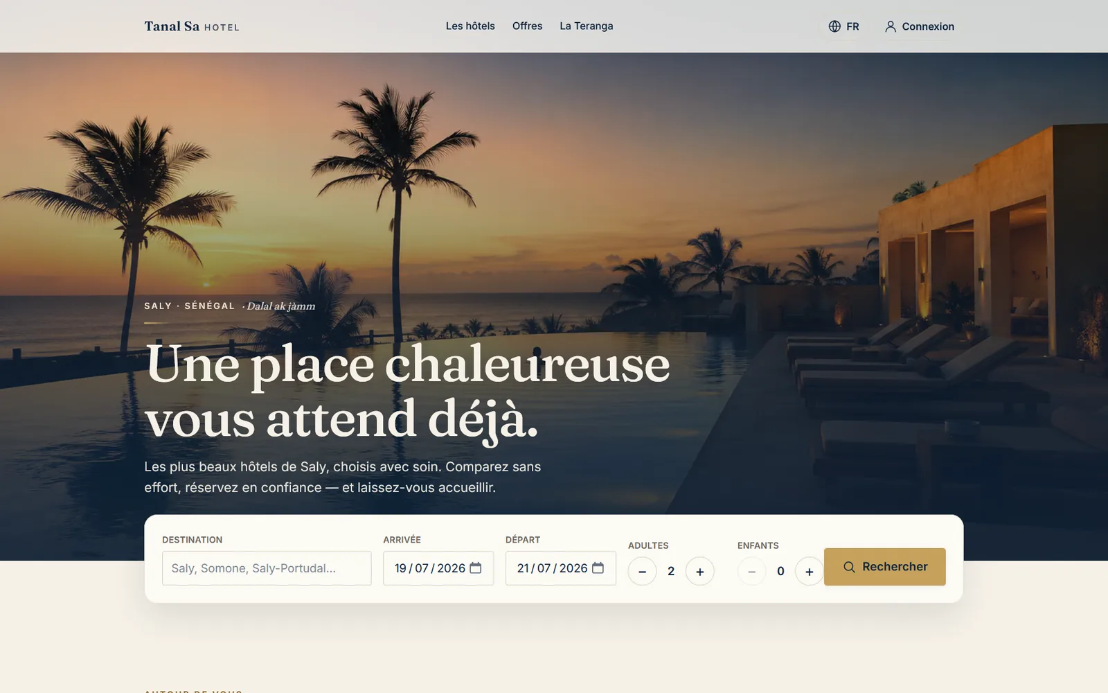 Solution de gestion et réservation hôtelière